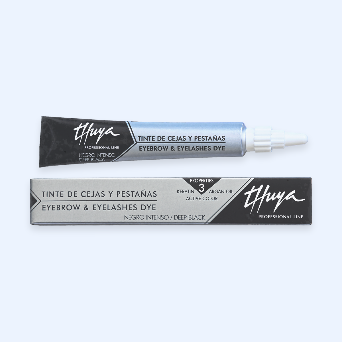 Tinta Thuya Deep Black para sobrancelhas e pestanas, 14 ml