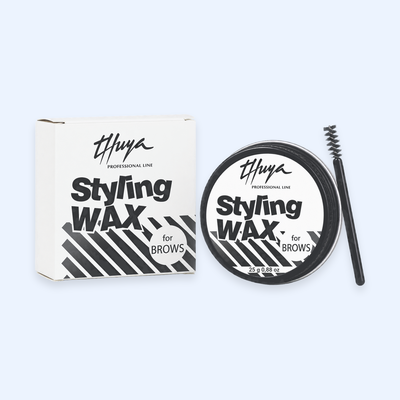Cera modeladora Thuya Styling Wax para sobrancelhas com escovilhão