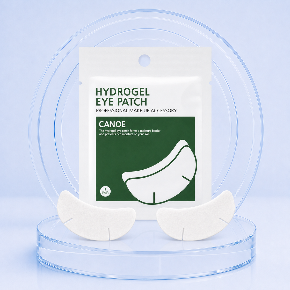 Eyepads Hydrogel Canoe Neicha — embalagem