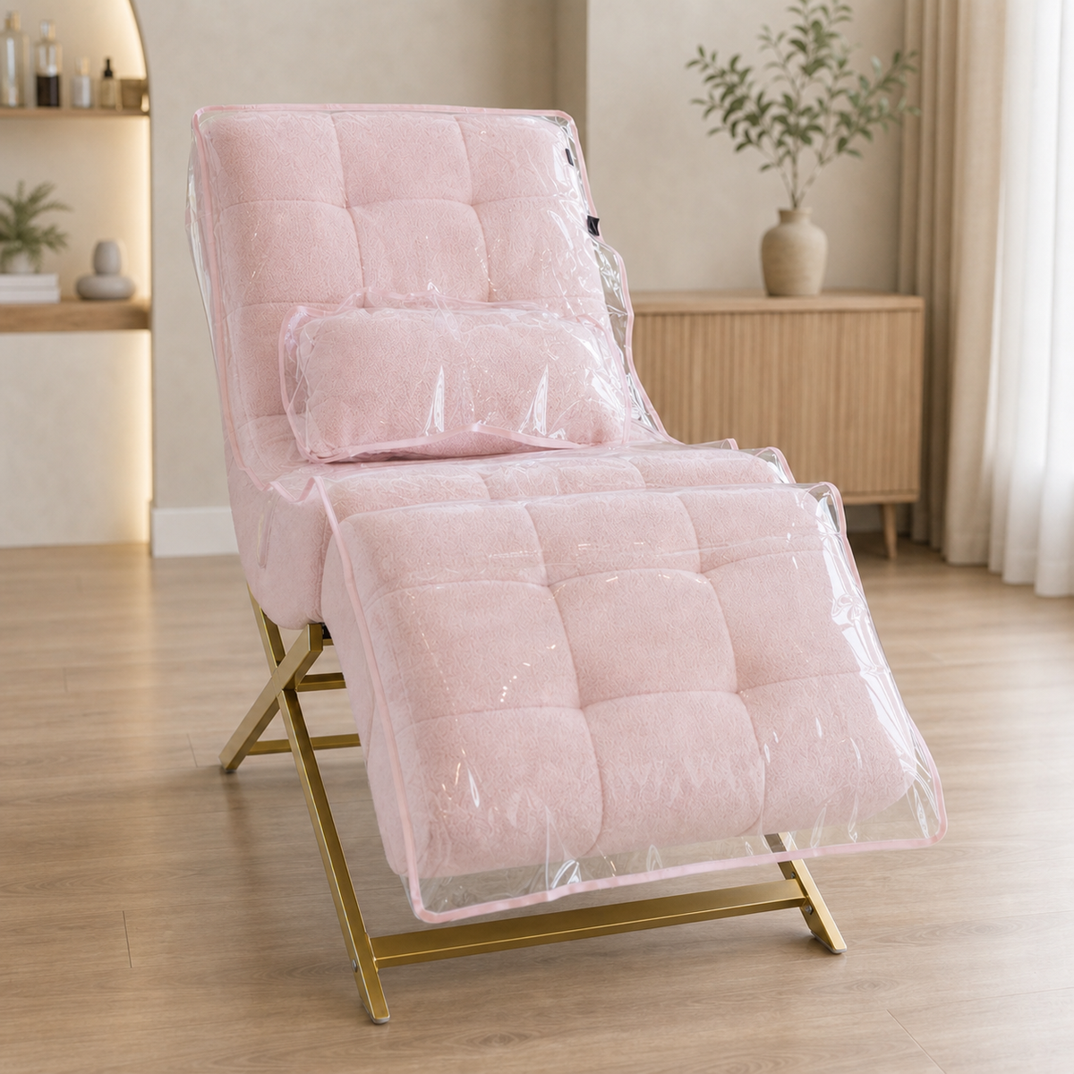 Lash Bed FB Comfy Teddy Pink com proteção transparente incluída