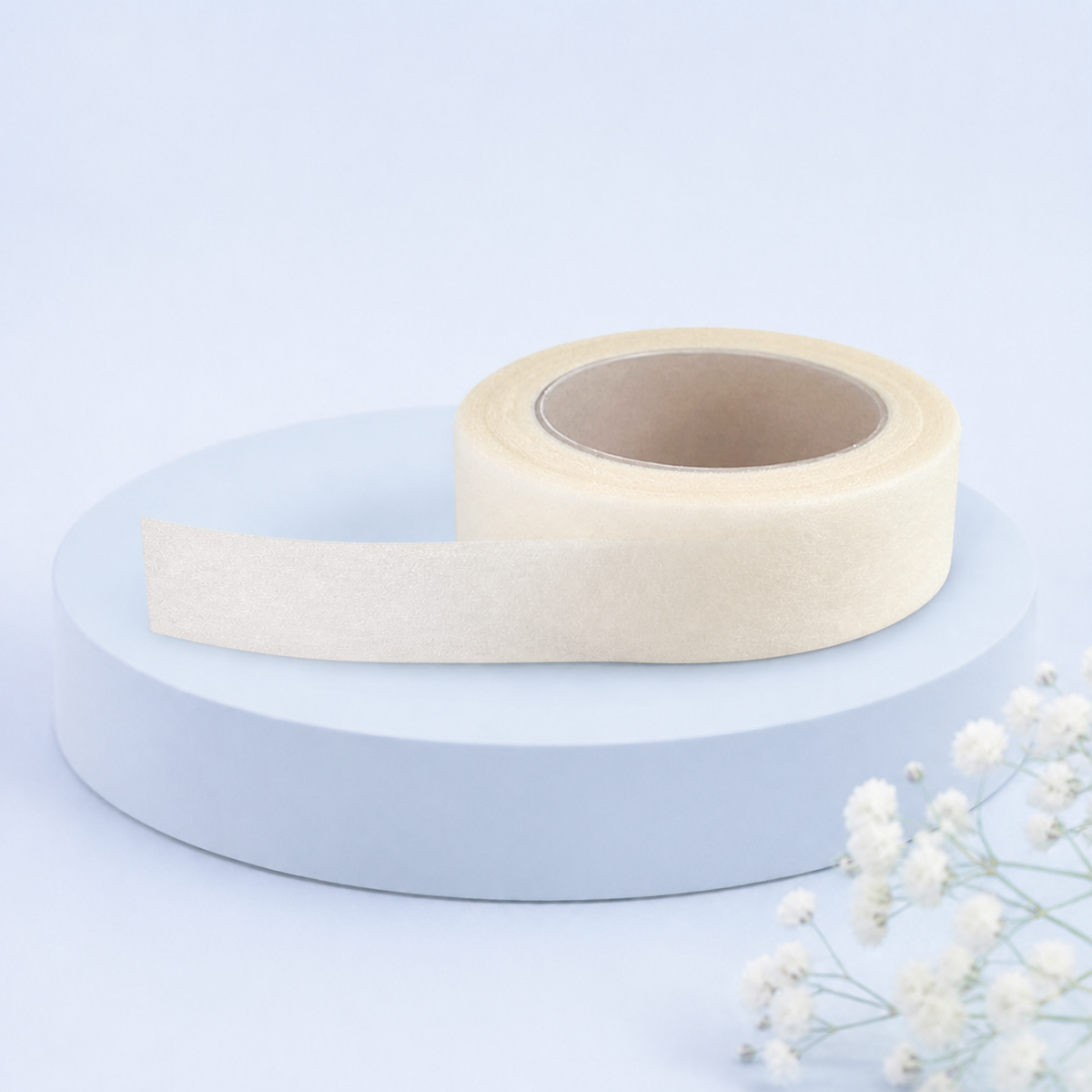 Fita adesiva em papel 1,2 cm com apontamento floral