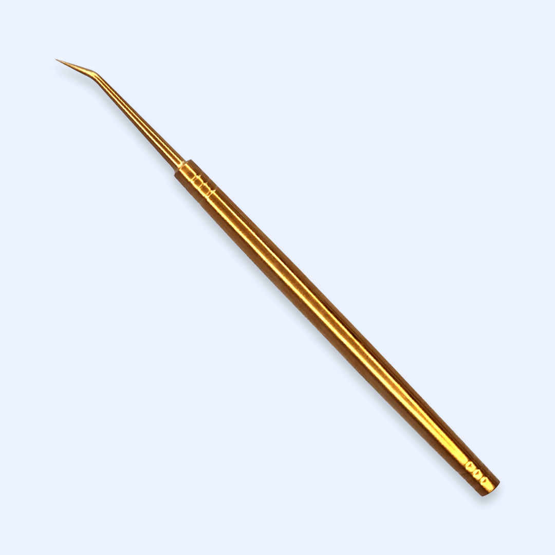Acessório metálico dourado de Bico para Lifting de Pestanas FBeauty