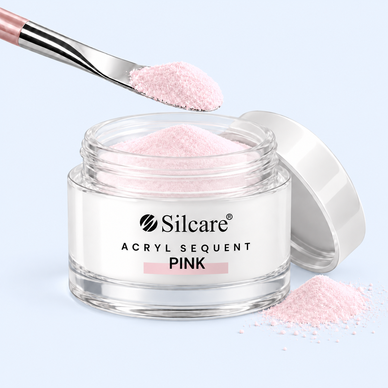 Acrílico Sequent Pink Clear - Silcare