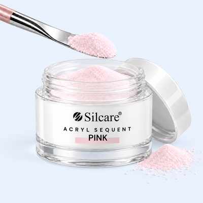 Acrílico Sequent Pink Clear - Silcare