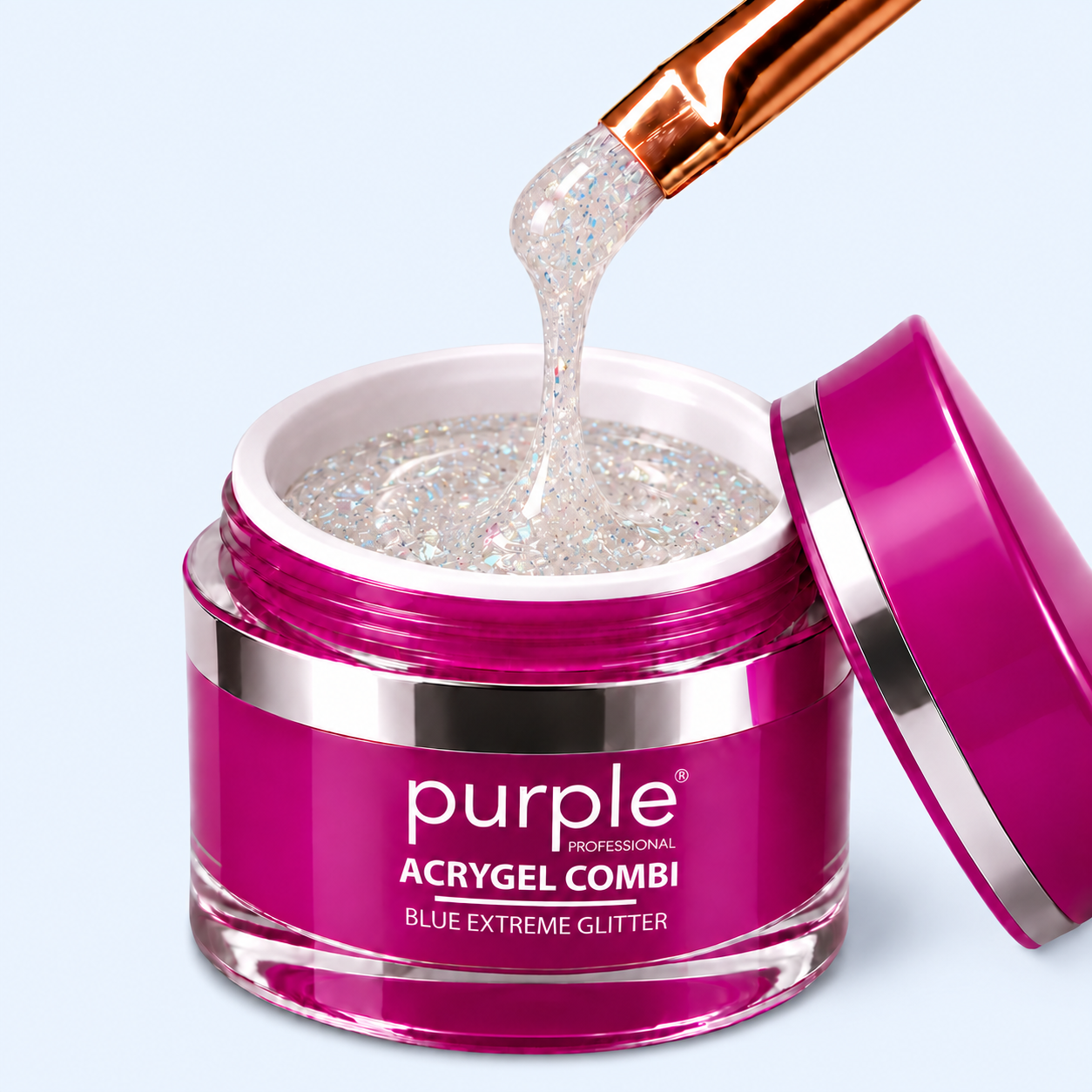 Acrygel Combi Blue Extreme Glitter - Purple