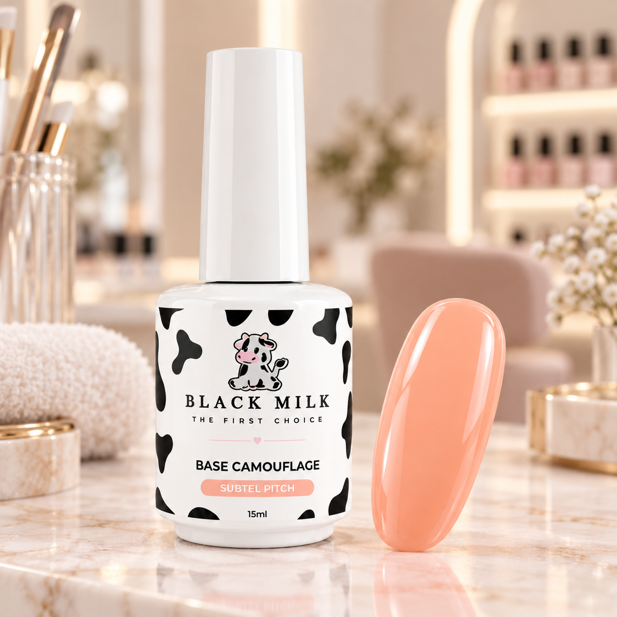 Base Camouflage Subtel Pitch Black Milk 15 ml - Smirnova