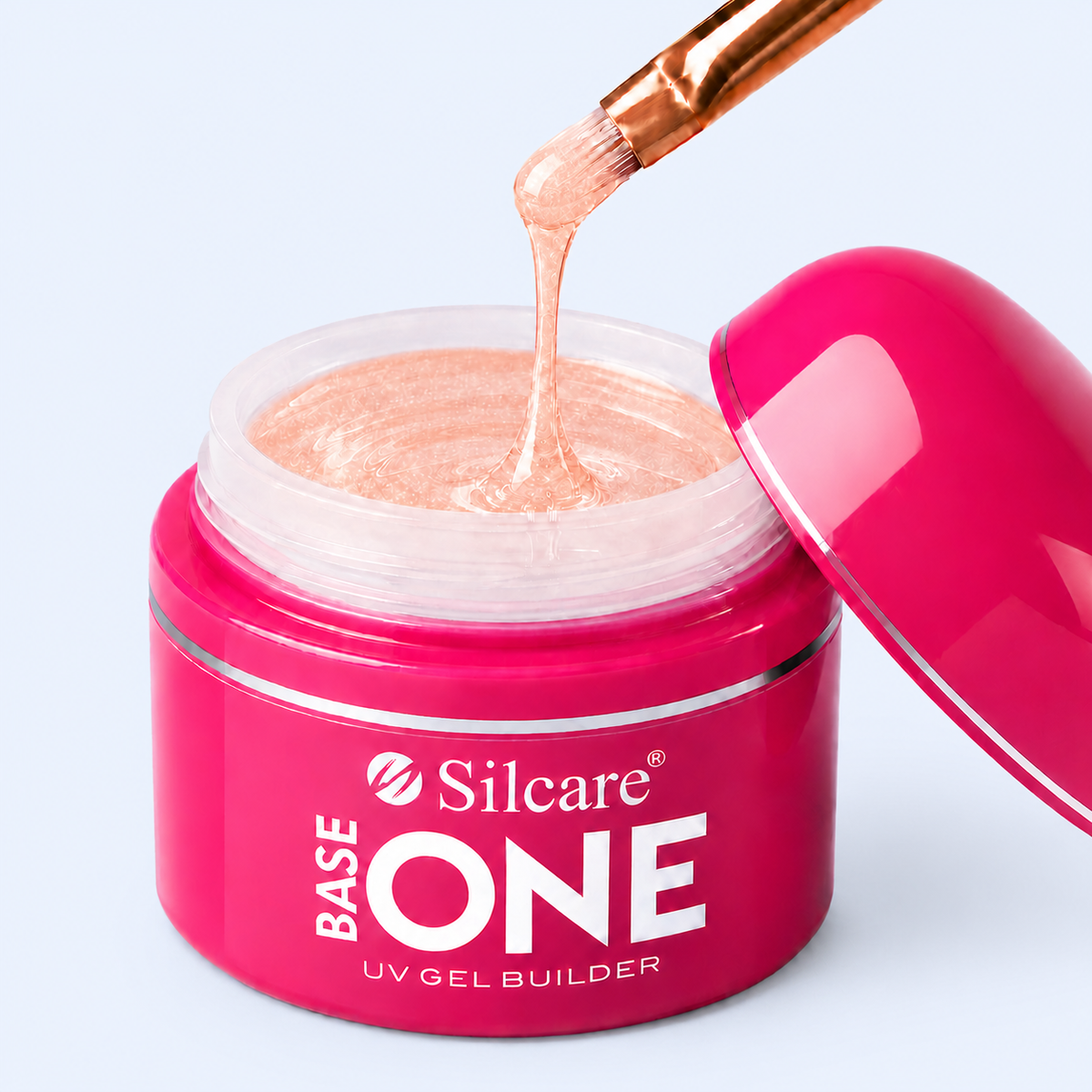 Gel Base One Shimmer Blush Cream - Silcare