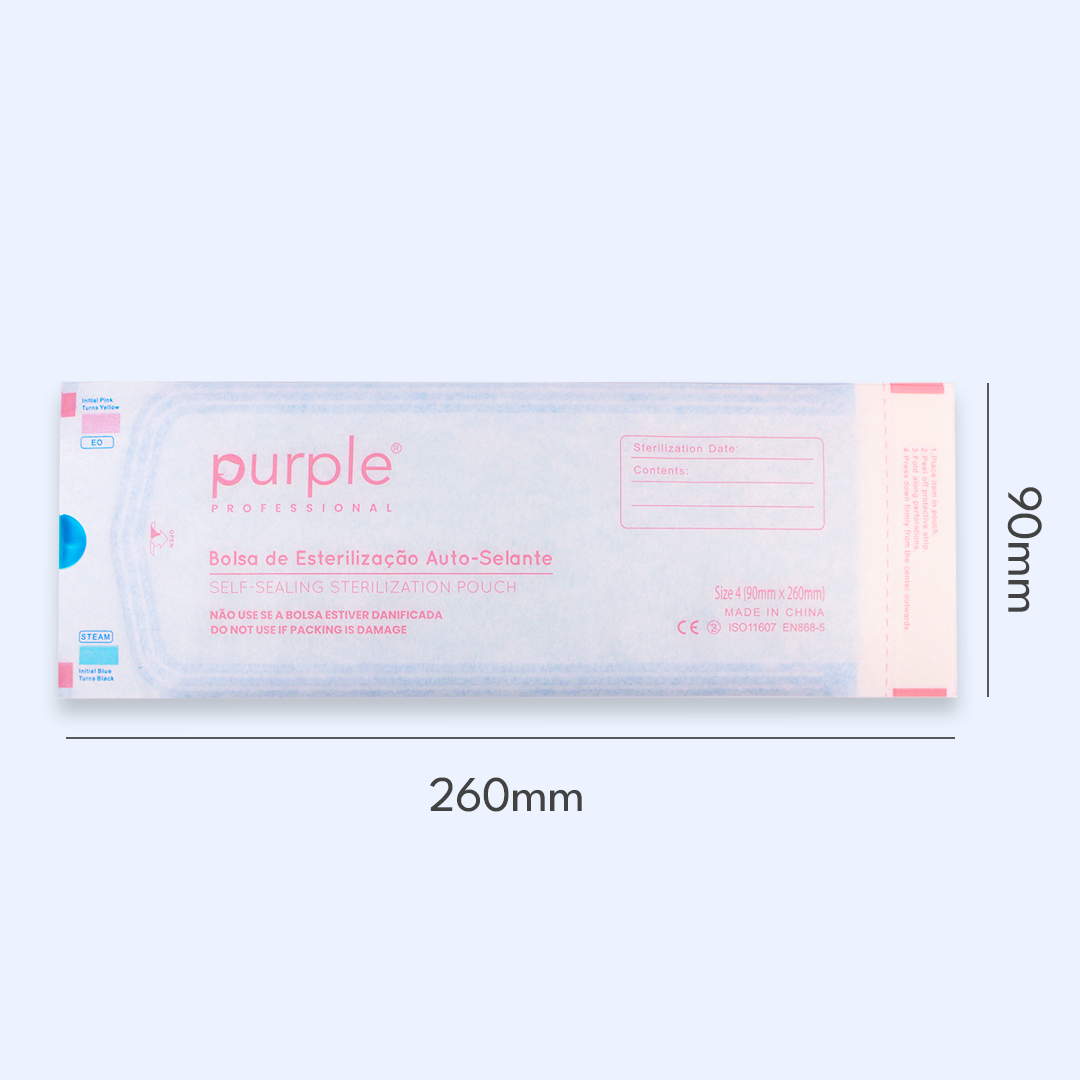 Bolsas de Esterilização Auto-Selantes Purple