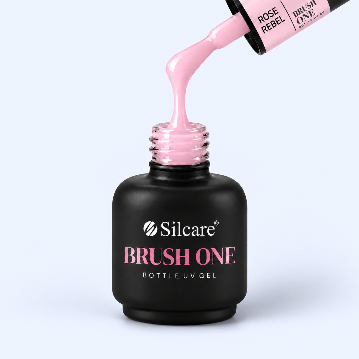 Brush One Bottle Gel Silcare - Rose Rebel