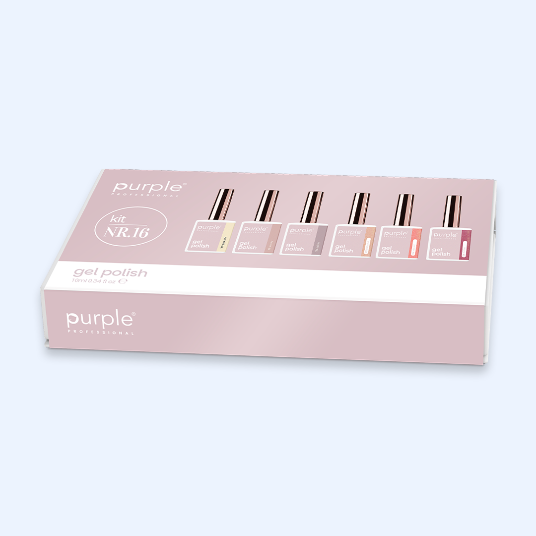 Verniz Gel Purple - Caixa Coleção Nº16 6uni.