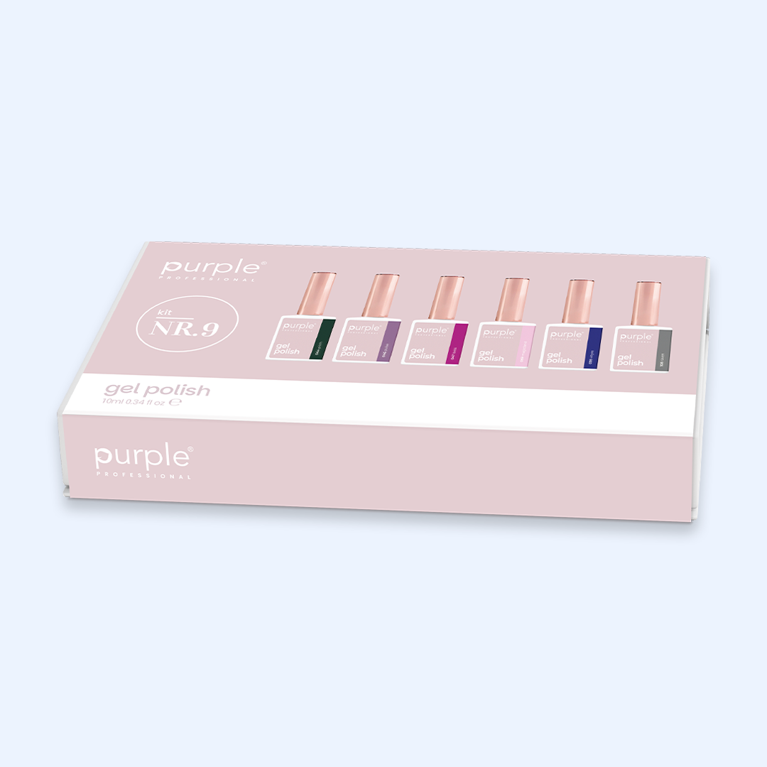 Verniz Gel Purple - Caixa Coleção Nº9 6uni.