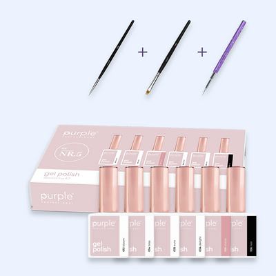 Verniz Gel Purple - Caixa Coleção Nº5 6uni.