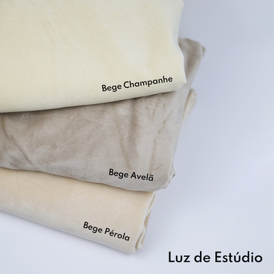 Capa para marquesa de veludo FB - Bege Avelã