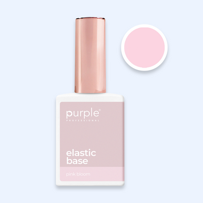 Elastic Base Purple - Pink Bloom