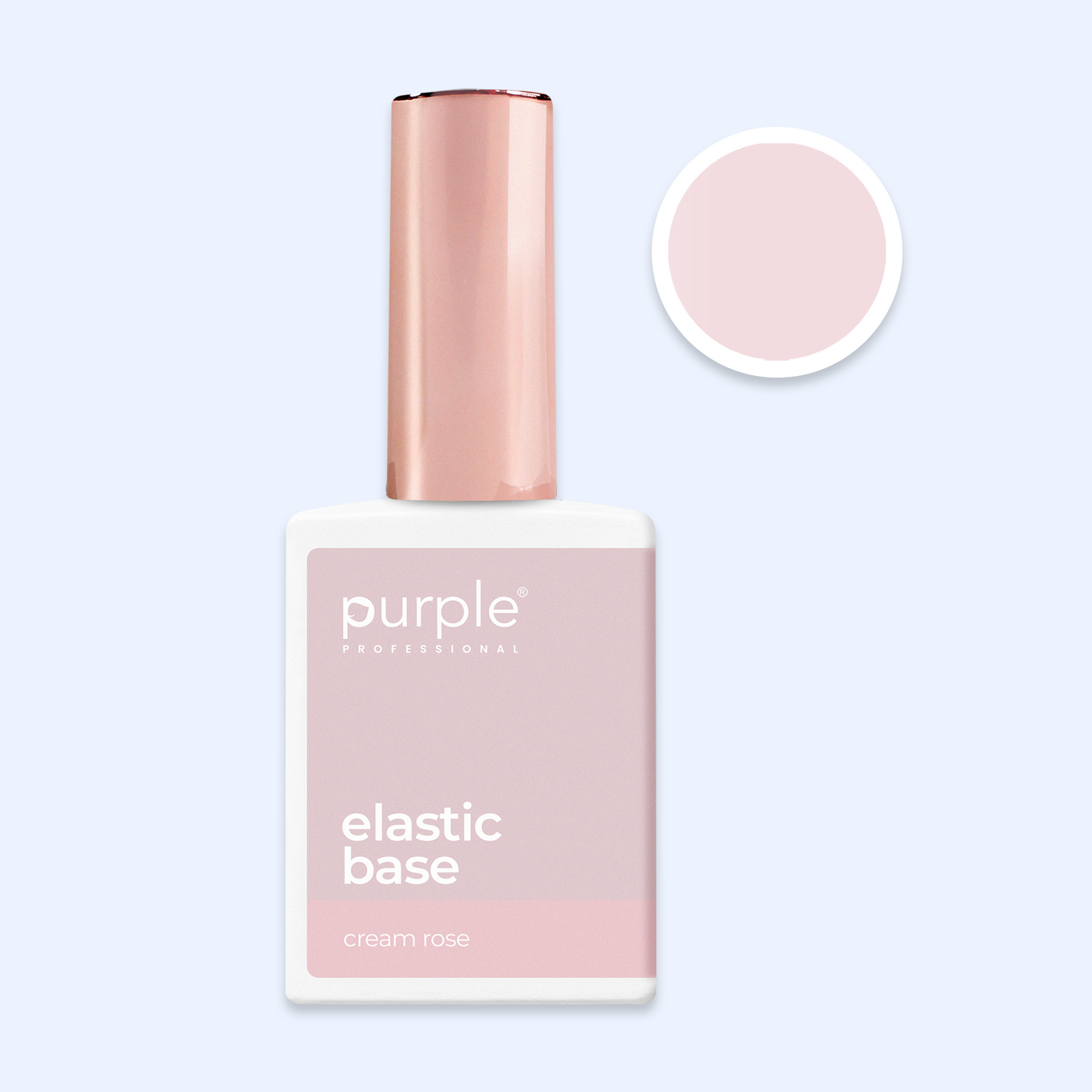 Elastic Base Purple - Cream Rose