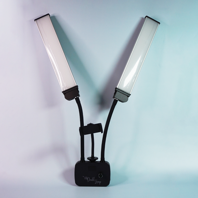 Kit FB Double Lamp - Kit Iluminação Led c/ Braço Duplo + Tripé FB