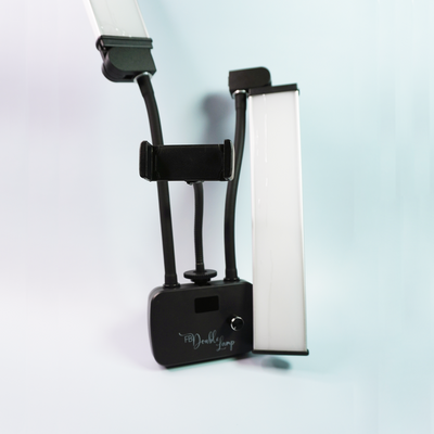 Kit FB Double Lamp - Kit Iluminação Led c/ Braço Duplo + Tripé FB