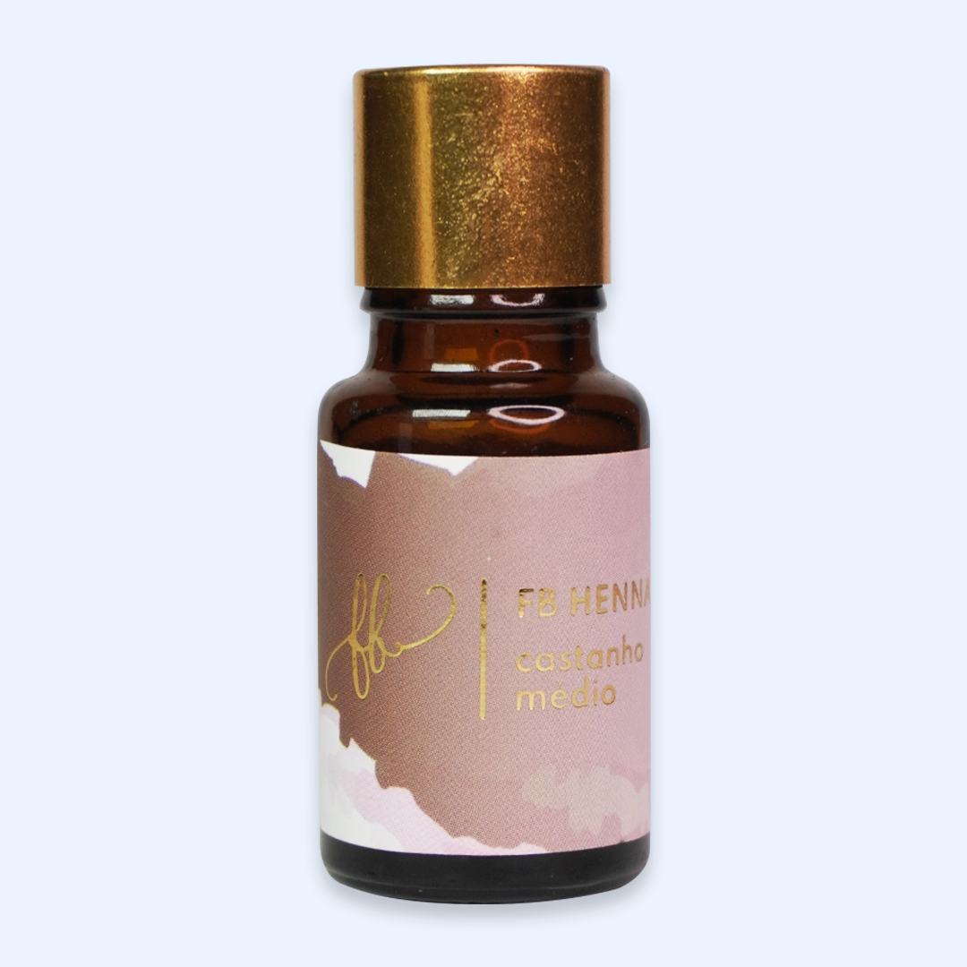 FB Henna Pigmento Castanho Médio - Henna para Sobrancelhas