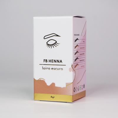 FB Henna Pigmento Loiro Escuro - Henna para Sobrancelhas
