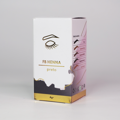 FB Henna Pigmento Preto - Henna para Sobrancelhas