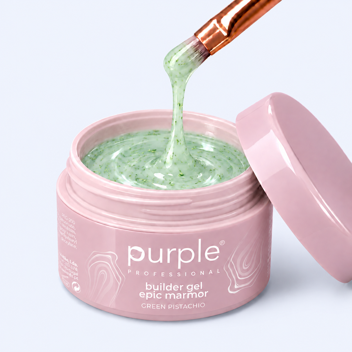 Gel Builder Epic Marmor Green Pistachio - Purple