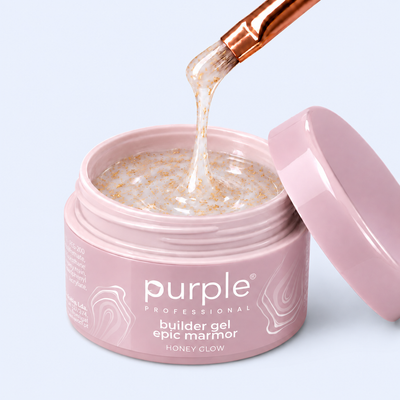 Gel Builder Epic Marmor Honey Glow - Purple