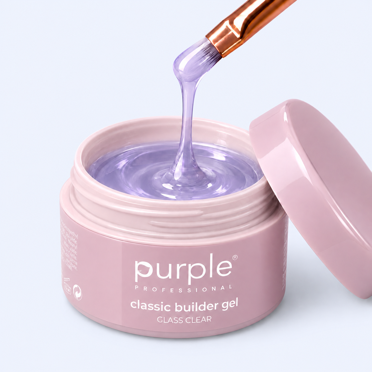 Gel Builder Glass Clear - Purple