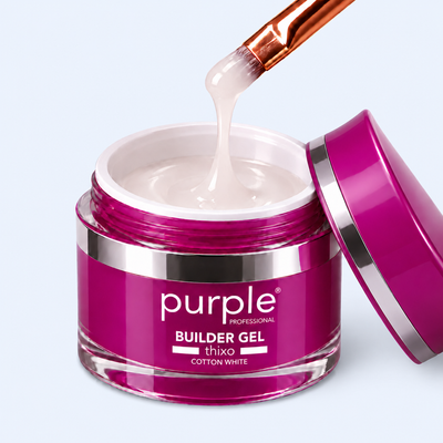Gel Builder Thixo Cotton White - Purple