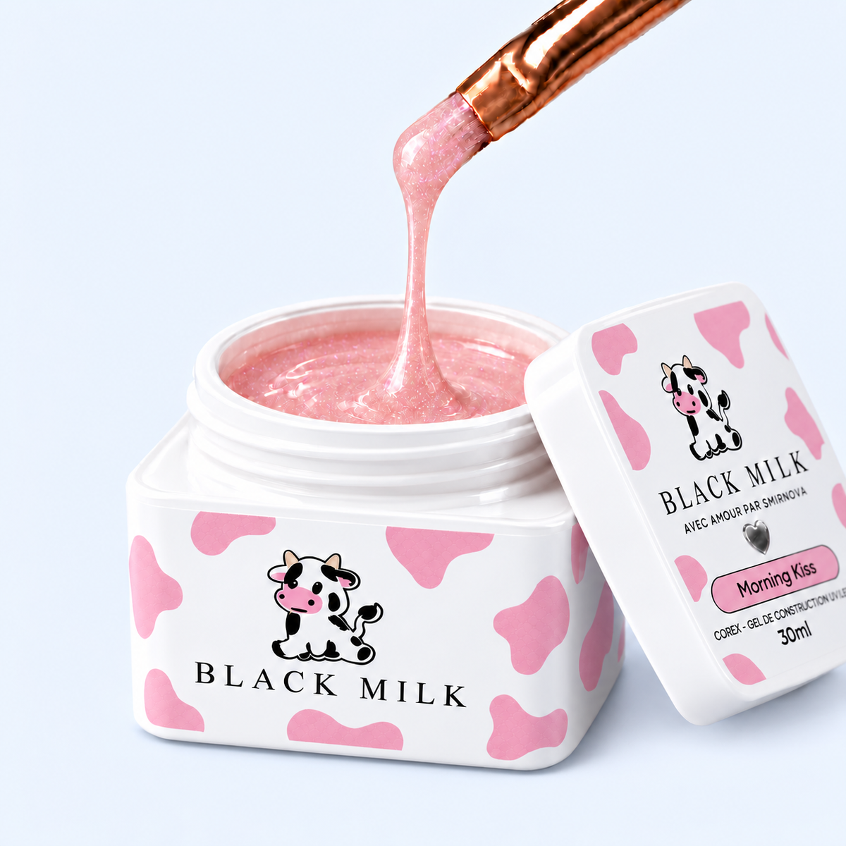 Gel Construtor Corex Morning Kiss Black Milk 30 ml - Smirnova