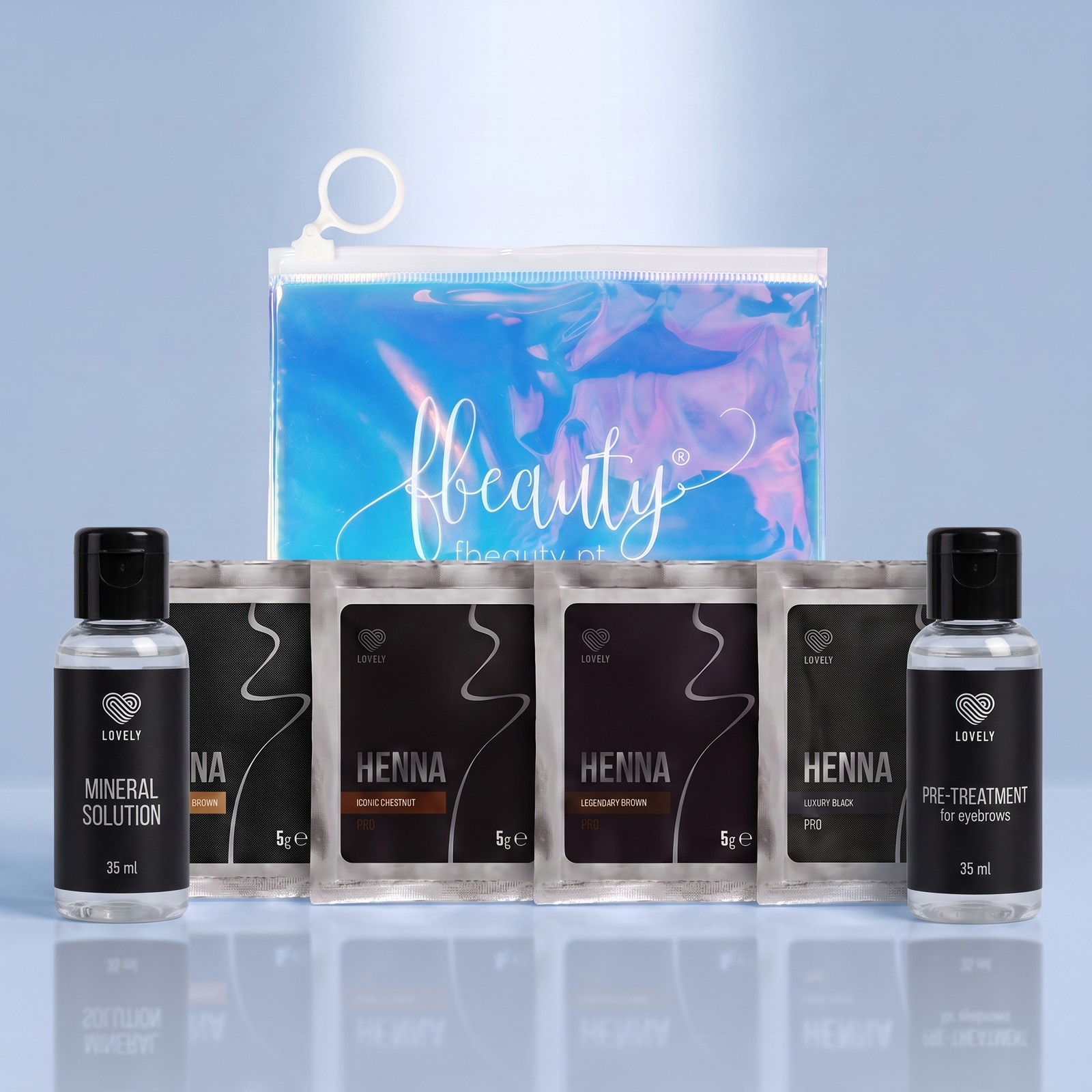 Kit Henna Brow Pro Completo - Lovely
