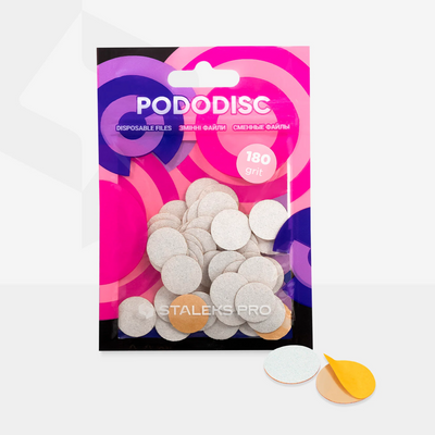 Limas Descartáveis 180 grit para PODODISC S EXPERT 15 mm - Staleks