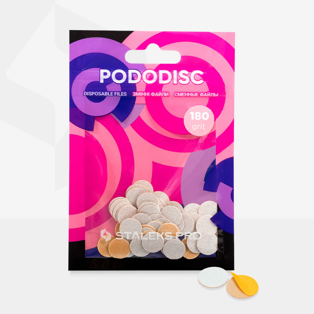 Limas Descartáveis 180 grit para PODODISC XS EXPERT 10 mm - Staleks
