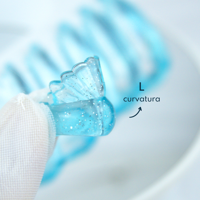 Moldes para Lifting de Pestanas U Curl - Shell Glitter