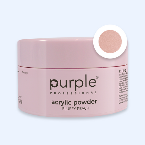 Queen Acrylic Powder Fluffy Peach - Purple