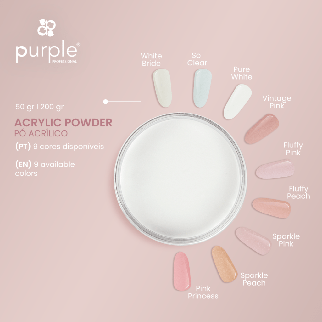 Queen Acrylic Powder So Clear - Purple