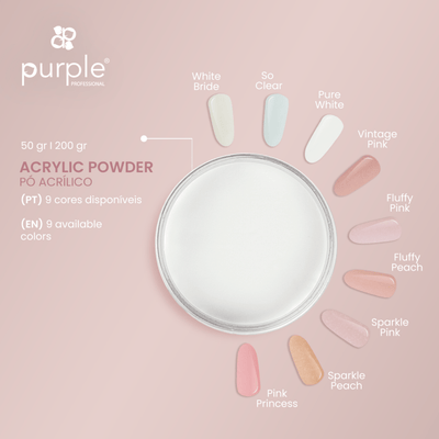 Queen Acrylic Powder So Clear - Purple