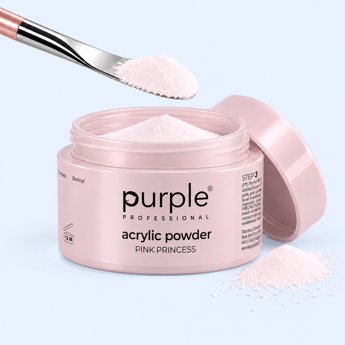 Queen Acrylic Powder Pink Princess - Purple