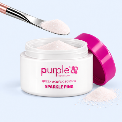 Queen Acrylic Powder Sparkle Pink - Purple