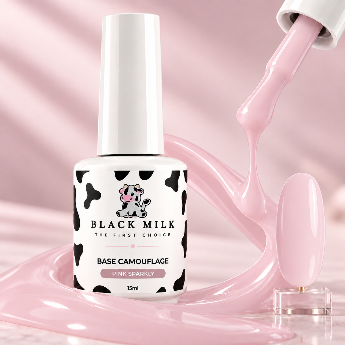 Rubber Base Pink Sparkly - Black Milk