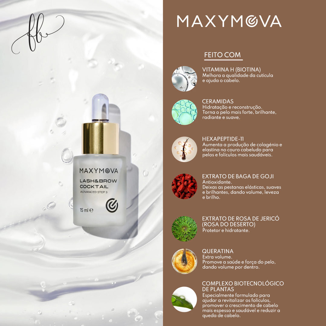 Lash & Brow Cocktail 15ml - Maxymova