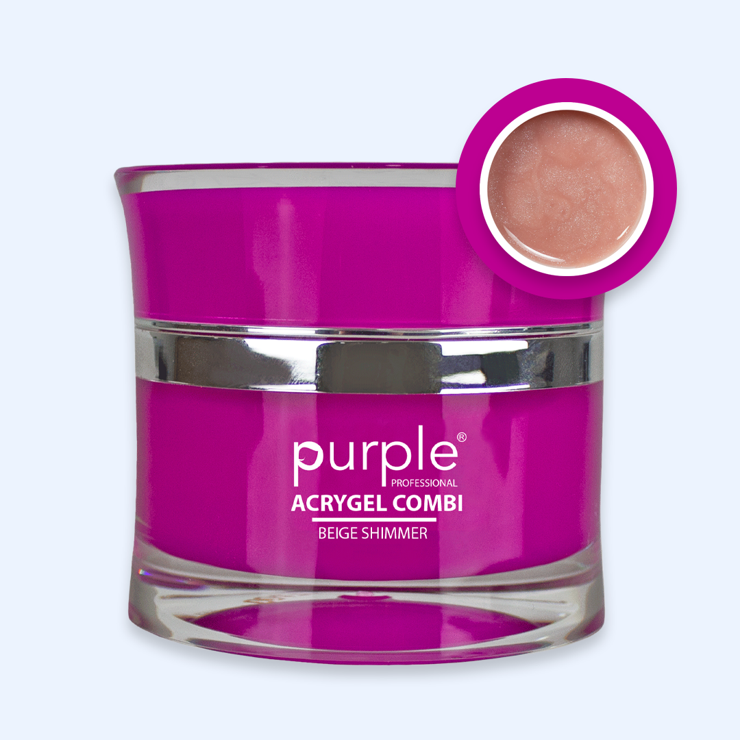 Acrygel Combi Beige Shimmer - Purple