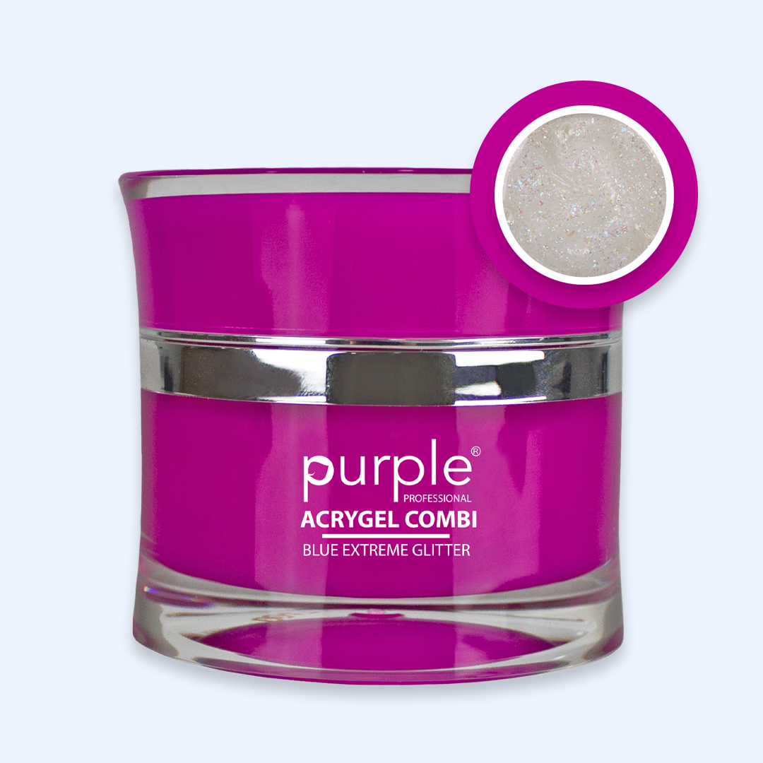 Acrygel Combi Blue Extreme Glitter - Purple
