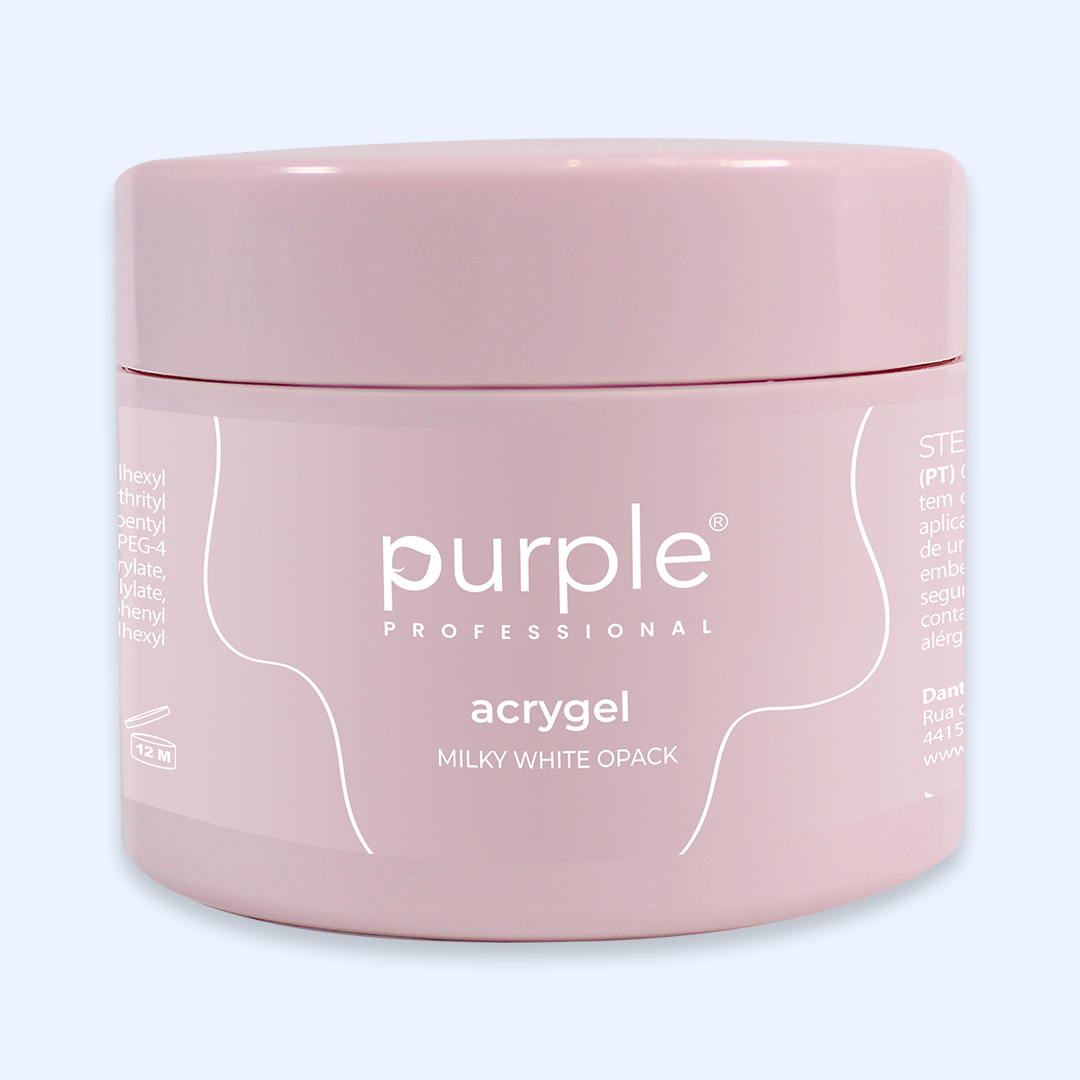Acrygel Combi Milky White Opack - Purple