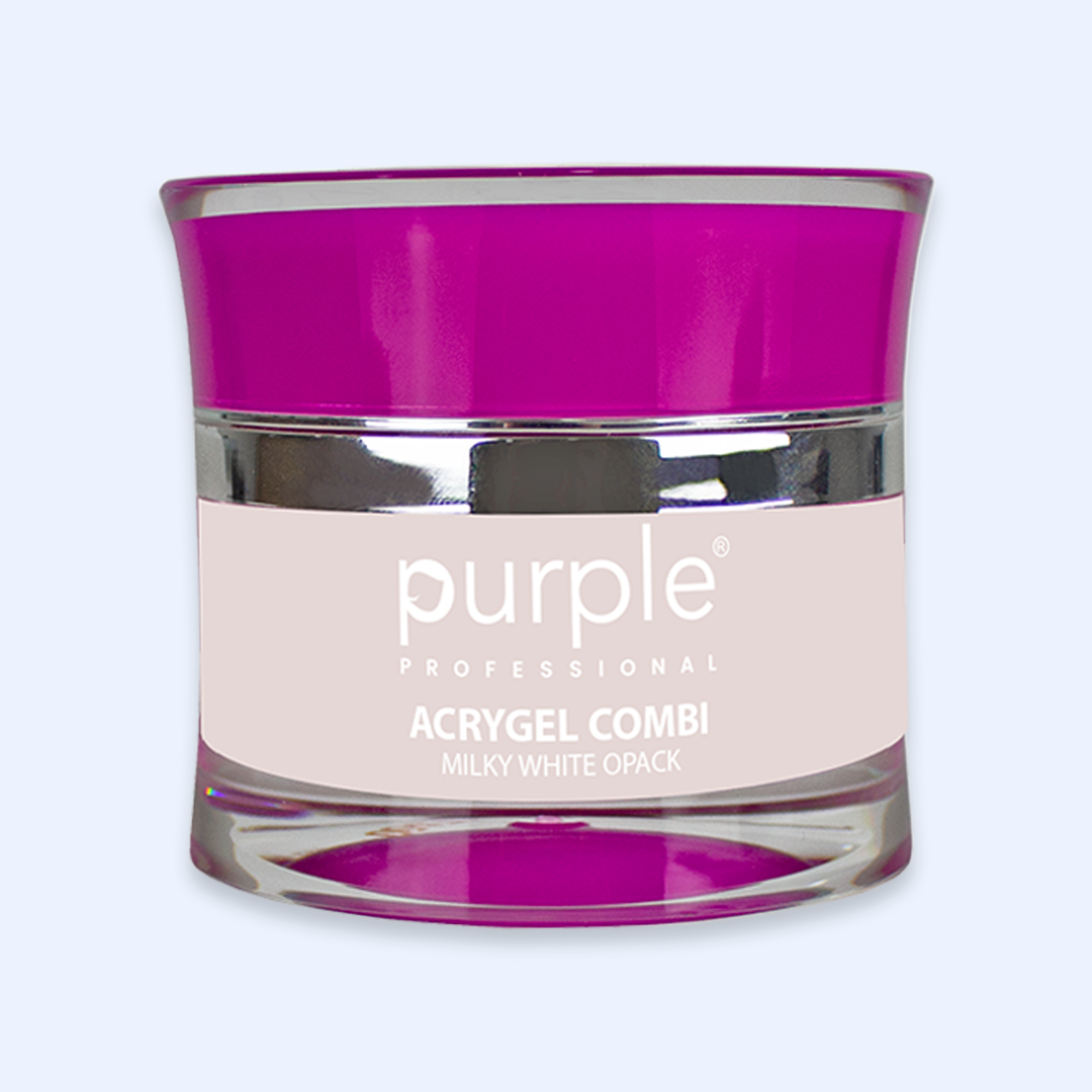 Acrygel Combi Milky White Opack - Purple