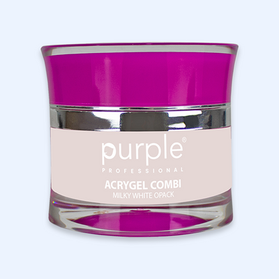Acrygel Combi Milky White Opack - Purple
