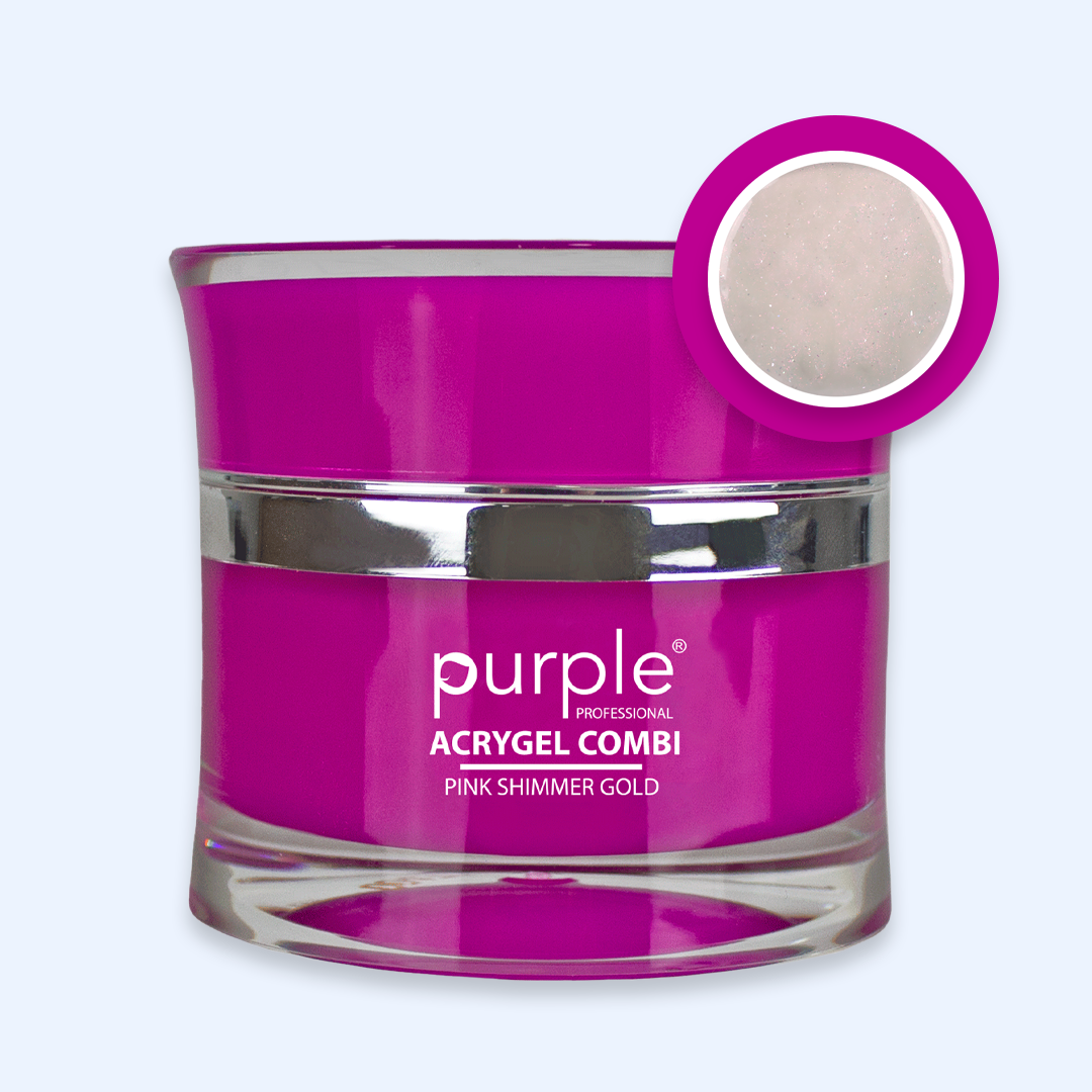 Acrygel Combi Pink Shimmer Gold - Purple
