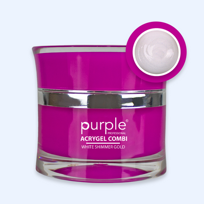 Acrygel Combi White Shimmer Gold - Purple