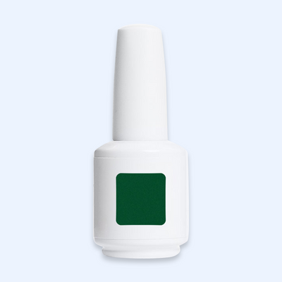 American Creator Color Gel Aventurine em frasco branco com amostra da tonalidade sobre fundo azul-claro