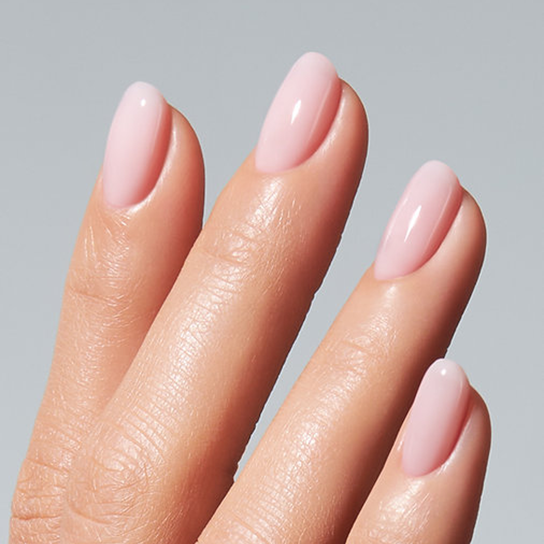 Resultado do American Creator Color Gel Disguise Collection D aplicado em unhas de acabamento brilhante
