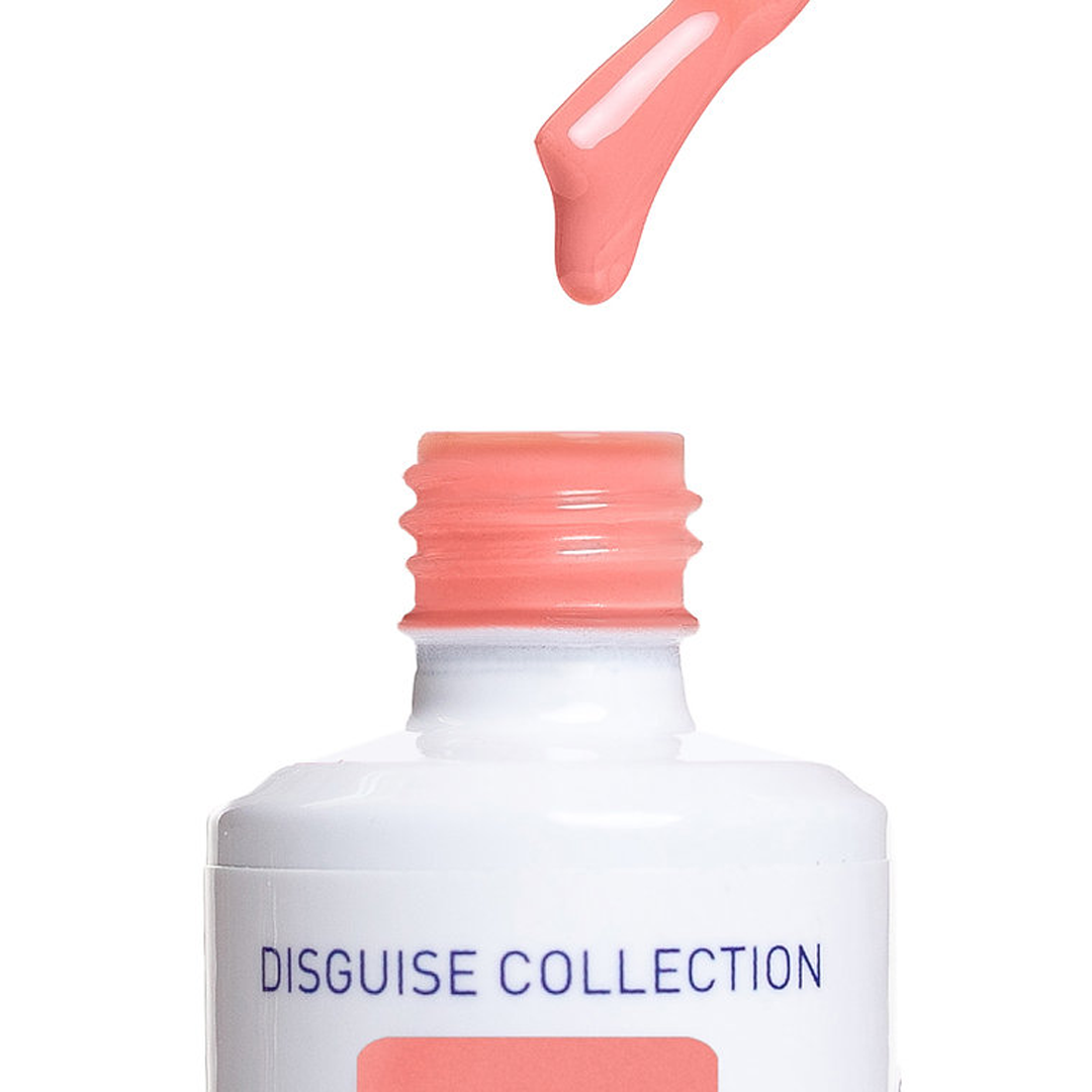 Textura e cor do American Creator Color Gel Disguise Collection E junto ao frasco aberto